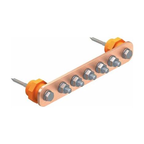 OBO Bettermann Barra di equipotenziale BigBar / 10 attacchi 10xM10 rame, 5015842