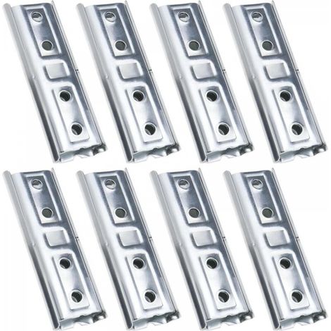 8 paires Supports de Fixation Murale pour Panneau de Tête de Lit à Usage Intensif Connecteur de Verrouillage de Canapé Sectionnel (1/5)