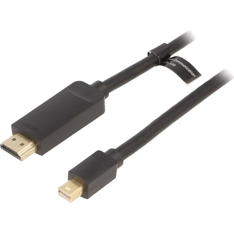 Cable HDMI male mini DisplayPort male 3m noir