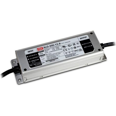 Alimentatore MeanWell 200W 12V IP67 XLG-200-12A