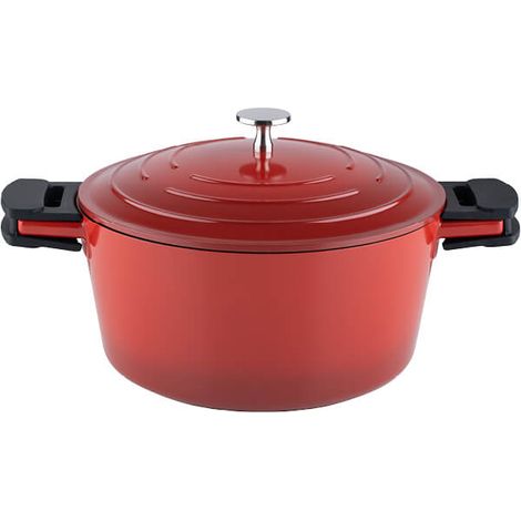 Cacerola Kelomat Keramika Rojo con tapa Ø20 cm 2,7 litros Inducción