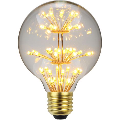 MINKUROW 1pcs -G95 Star/Star Bombilla Led Vintage Luz Estrellada Bombilla Decorativa Fuegos Artificiales Luz Cálida E27 220-230v, Vidrio, E27, 3.00w 230.00v (1/5)