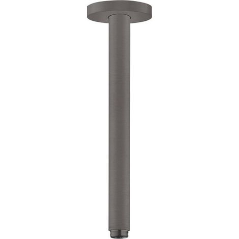 Bras de douche S 300 mm plafond M 1/2noir chromé brossé