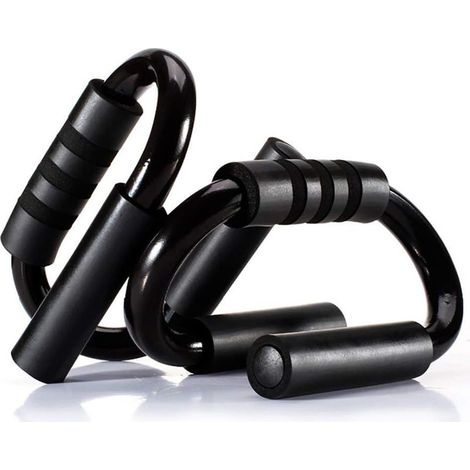 S Shape 1 Pair Handles Of Pump Push Up Bars Bracket Of Bar Of Poitrine for Men And Femmes Gym Exercise Drive Fitness Poitrine Arm epaule- (1/5)