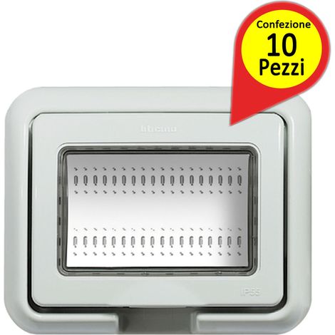 Coperchi idrobox 3 posti bticino 25603 confezione pezzi 10