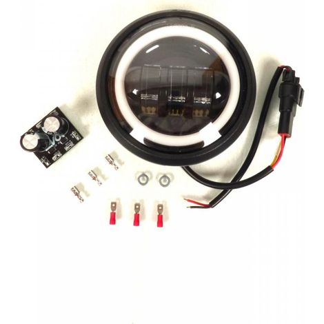 Optique AV Ø117mm Led 6000K 12V 25W EVOX pour scooter Piaggio (1/5)