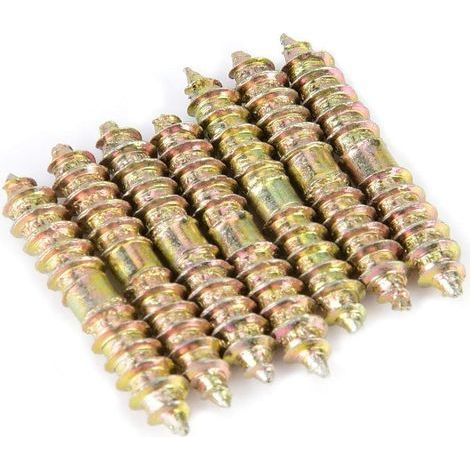 20pcs Boulon Fileté Boulon à Bois de Connecteur de Meubles Porte des Goujons 5 30mm (1/5)