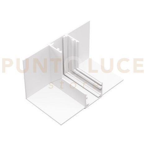 GBIGSB6 ANGOLO MECCANICO 90° PER INSTALLAZZIONE PARETE-SOFFITTO PER SISTEMA BINARIO DA INCASSO BIANCO