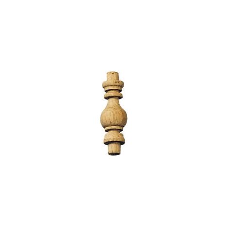 Balustre en chêne pour galerie – Hauteur utile 40 mm – Diamètre 14 mm – Pour projets de menuiserie intérieure – Fosun