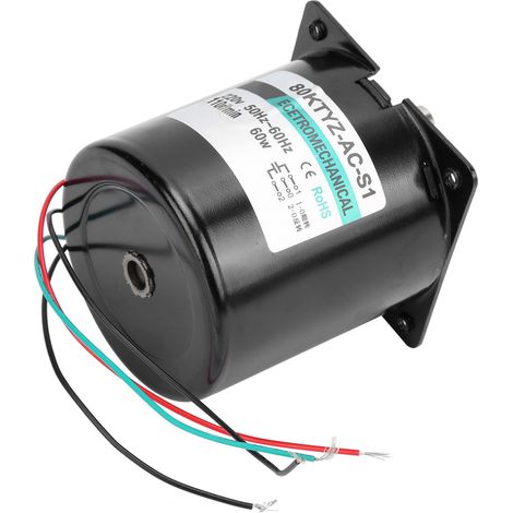 Wechselstrom-Synchronmotor mit Kondensatorunterstützung, Rechts-/Linkslauf, hohes Drehmoment, niedrige Drehzahl, 60 W, XD80KTYZ, 110 U/min, 220 V Wechselstrom (1/5)