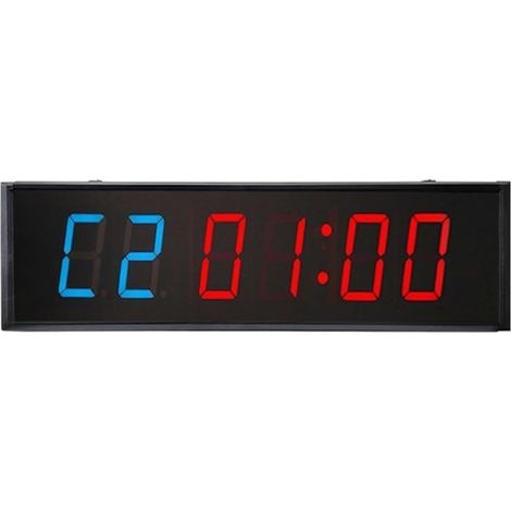 Grande horloge LED numérique surdimensionnée 3 pouces mural programmable compte à rebours intervalle Gym minuteries LED chronomètre horloge Étagère ou support mural ( Color : 3 Inch Blue , Size : X ) (1/5)