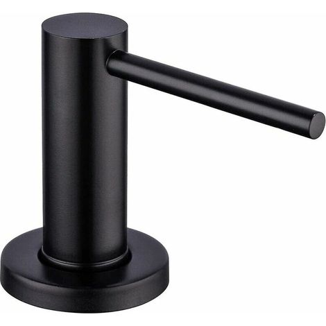 Distributeur de savon 500ml pompe à savon noire pour éviers de cuisine (1/5)