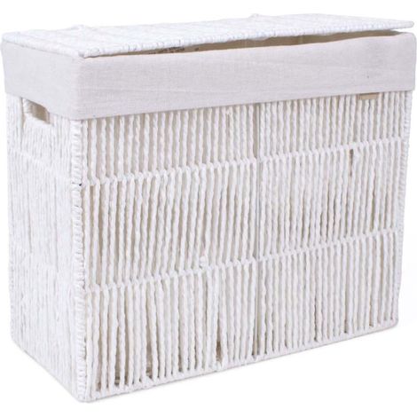 Boîte en papier blanc doublée, 31x18 x H. 31 cm (1/5)