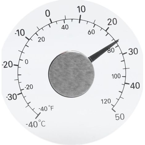 Thermomètre Extérieur Adhésif pour Fenêtres et Portes Étanche Portable pour Serres Fermes et Ranchs -KZQ