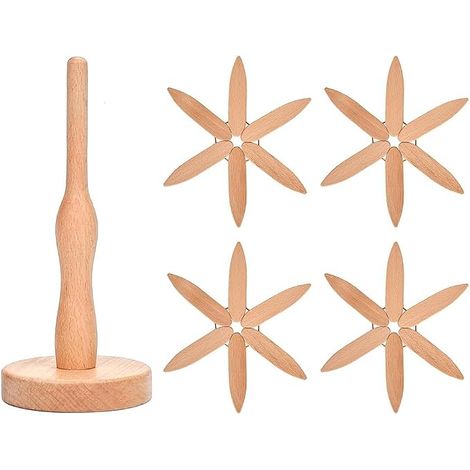 Set de Table Forme d'arbre Bois, Dessous de Plat Bois, Dessous de Plat décoratif Anti-brûlure résistant Chaleur (1/5)