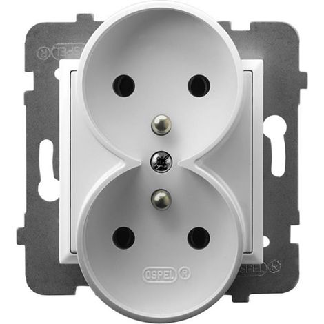 GP-2URZ/M/00 Doppelsteckdose mit Erdung