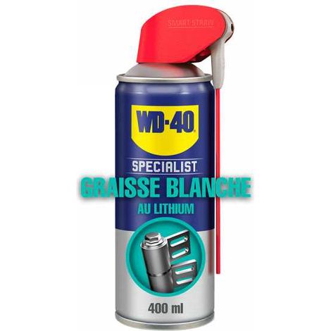 Dégrippant WD40 Specialist Graisse blanche. 400 ml. Nettoyant, lubrifiant. Protège humidité corrosion (1/5)