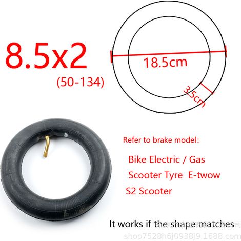 Chambre à air 8,5 x 2 pour trottinette électrique M365/pro Series - Chambre à air gonflable universelle épaisse de 8,5 pouces (1/5)