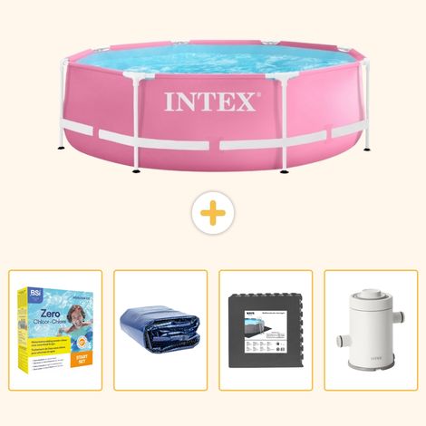 Intex Piscine Tubulaire Ronde - 244x76 cm - 5-pièces  S111 (1/5)