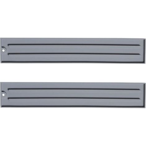 [NEVER USED] Set of 2 non-slip silicone storage mats with heat-resistant and waterproof design for kitchen countertops, grey