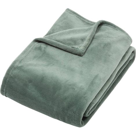 Plaid Kiesa 130x180cm vert - Atmosphera créateur d'intérieur (1/2)