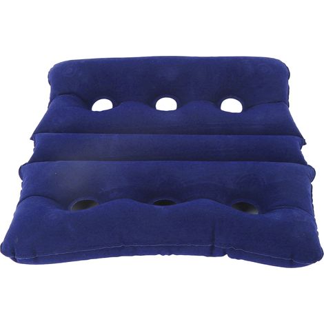 Coussin gonflable pliable et respirant pour fauteuil roulant, prévenant les points de pression et doté de 6 trous de ventilation, idéal pour les chaises de bureau et les fauteuils roulants. (1/5)