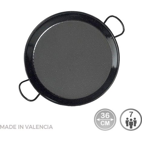 Poêle à paella émaillée pour plaque à induction et vitrocéramique, Ø36 cm (7 personnes) VAELLO 76636