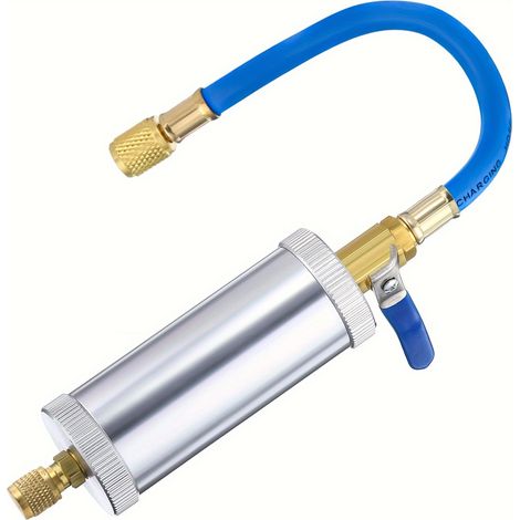 Outil d'injection d'huile pour climatisation automobile – Injecteur d'huile réfrigérante R12/R134a (2 oz / 1/4 po) (1/5)