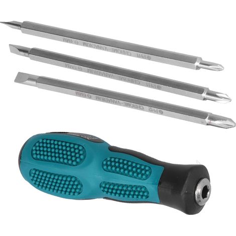 3 Pièces Embouts de Tournevis Cruciformes et Fendus Double Tête Usage Industriel Fournitures (1/5)