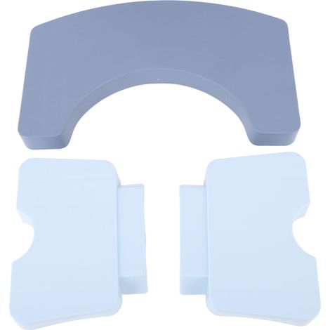 Tabouret de pot de toilette pliable PP, pied accroupi Portable pour cadeaux sains voyage bleu