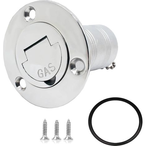 Remplissage de Pont de Bateau/Remplissage de gaz/Eau/Bouchon de réservoir col de réservoir en Acier Inoxydable Marin 316 Yacht Caravane 1-1/2 "(38mm)(Gas) (1/5)
