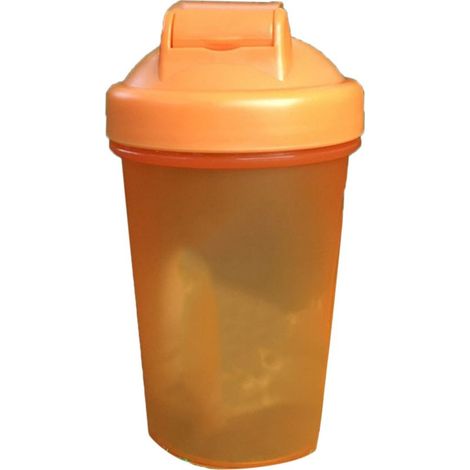 500-ml-Protein-Shaker in Orange, PP-Mixflasche mit Edelstahlkugel für Sportgetränke (1/5)