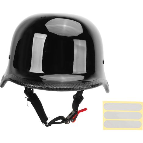 Demi-casque Moto - Matériau ABS - Protection Crânienne Légère - Convient Scooter ATV UTV Motoneige - Pour Adultes et Enfants - 1 Pièce (1/5)