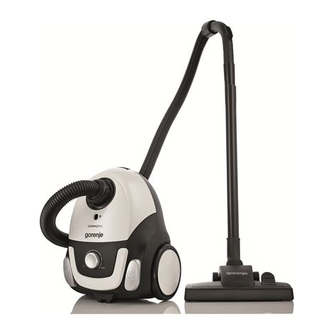 Gorenje Aspirateur VCEA11CXWII Avec sac Puissance 750 W Capacité poussière 2 L Blanc (1/5)