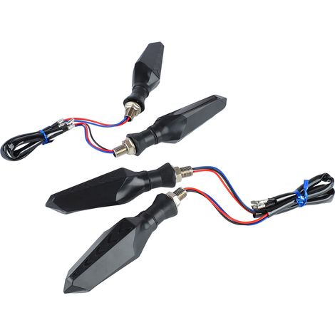 4 Pièces Feux Clignotants Moto 12LED 12V Universels Indicateurs Séquentiels pour Motos (1/5)