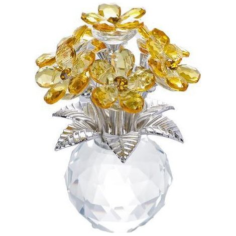 New Forget-Me-Not Bouquet Acrylic Craft Bouquet Home Decor Ornament - Yellow -