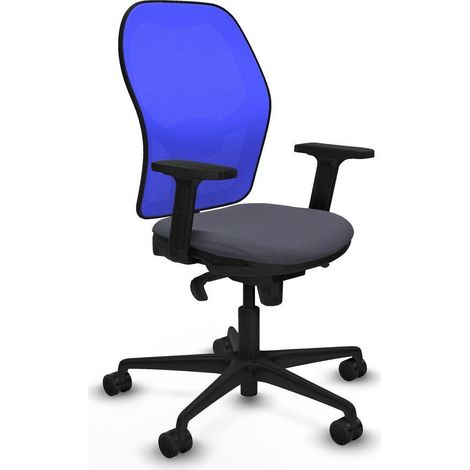 Piqueras y Crespo Chaise de bureau gris foncé confortable