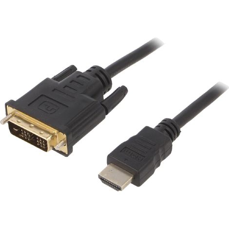 Cable DVI-D male HDMI male 4.5m noir
