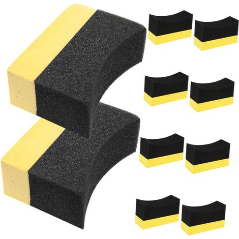 10 pièces Applicateurs de Cire Voiture Éponge Polissage Mousse Résistante Protection Peinture pour Nettoyage et Cirage Polyvalent (1/5)