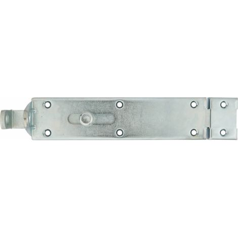 Serratura a chiavistello porta lucchetto, zincato, 250mm, lucchettabile - THIRARD
