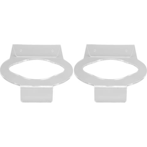 Lot de 2 supports muraux transparents pour ranger ballons de sport (volley, rugby, basket, foot). (1/5)