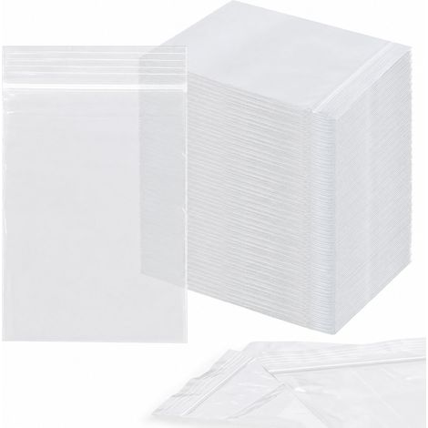 800 sacs en plastique refermables transparents de 2 x 3 pouces, 2 Mil Mini zip bag polyéthylène imperméable à l'eau scellé fermeture éclair facile bijoux, Perles, vis, pièces de monnaie et cadeaux (1/5)