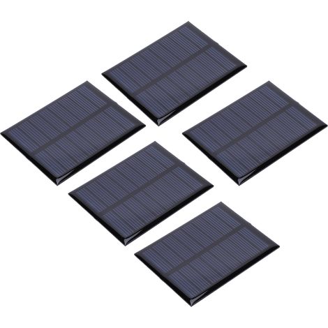 5 mini panneaux solaires 4V 150mA pour projets DIY, charge de batteries et jouets solaires (1/5)