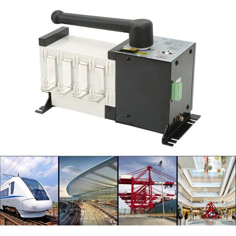 Groupe électrogène SJCSQ5-160/4P, commutateur de transfert automatique à double alimentation, type d'isolation intelligent de niveau PC, AC400V, deux entrées et une sortie, type lutte contre l'incendi (1/5)