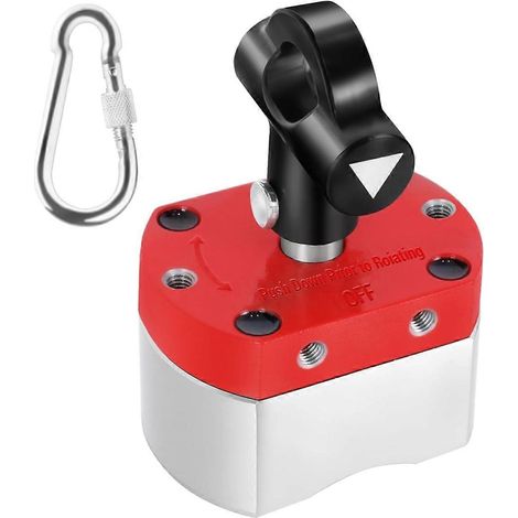 Aimants marche/arrêt de 180 lb, support de soudage magnétique, aimant de commutation polyvalent pour le levage et la manutention. (1/4)