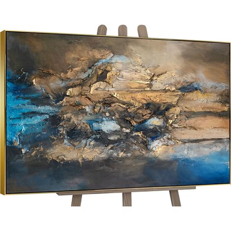 Gemälde Elegante Abstraktion II Rahmen Schwarz 120x80 cm (1/5)
