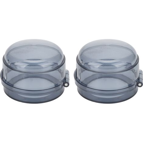 2 pièces Couvre-boutons de cuisinière à gaz Sécurité enfant Protection pour cuisine Maison Noir Flare (1/5)