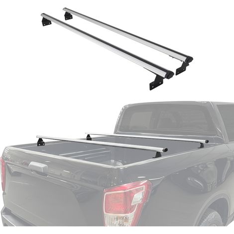 OMAC Barres de Toit transversales pour VW Amarok 2010-2020 Aluminium Gris (1/5)