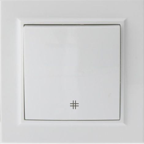 IluminaShop - Interruptor Empotrable Simple Cruzamiento Blanco IP20 Serie wLine (1/3)