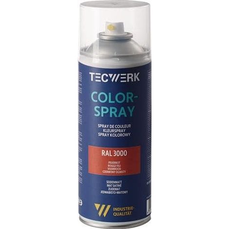 TECWERK Colorspray feuerrot seidenmatt RAL 3000 400ml Spraydose TECWERK (1/2)